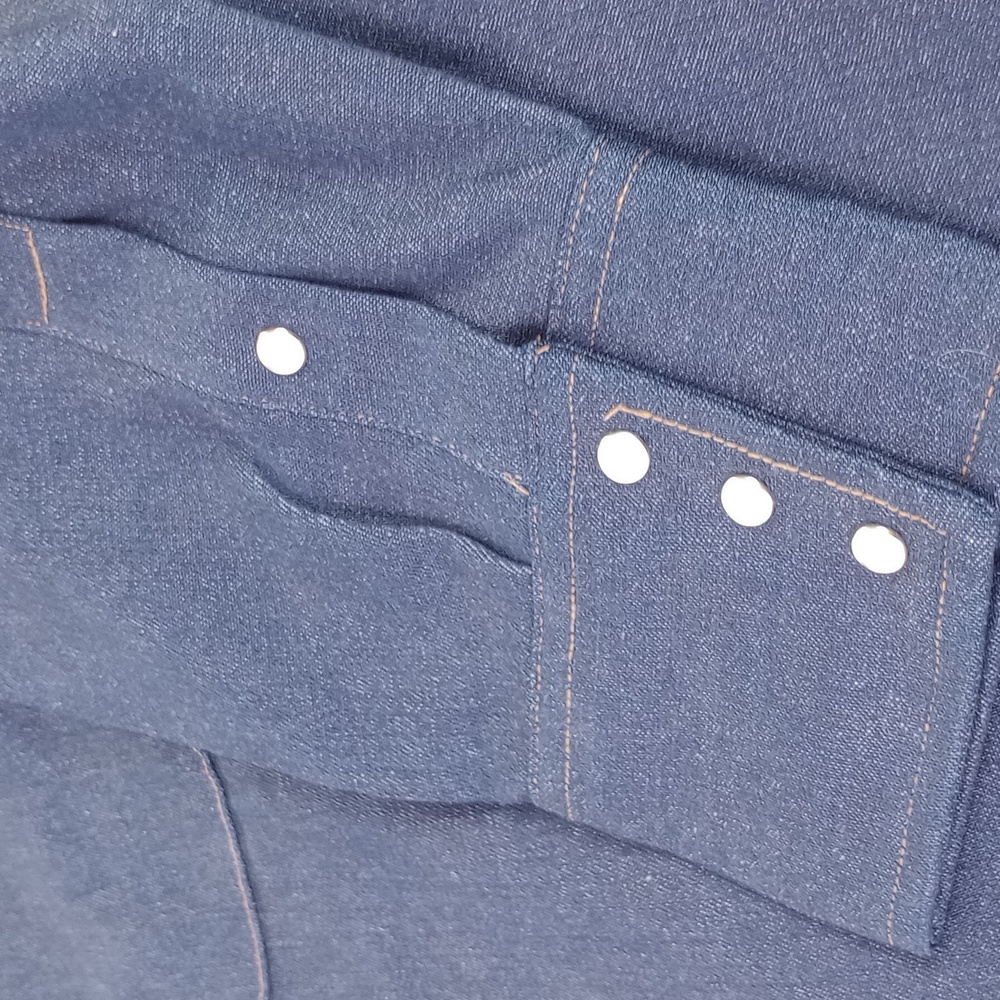 Carhartt Western Shirt 8.5oz Cotton Heavy Duty Pearl Snap Size 20x36 (3x-4x) - Picture 7 of 11